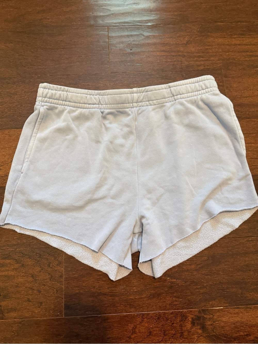 H&M Pale Blue Terry Athletic Shorts